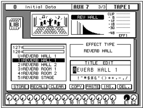 YAMAHA 02RV2 - Recalling Effects Programs - 3