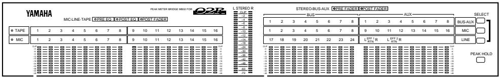YAMAHA 02RV2 - Optional Meter Bridge—MB02 - 1