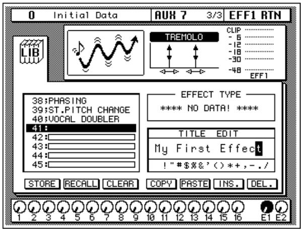 YAMAHA 02RV2 - Select the LIB icon with the CURSOR buttons and press the (ENTER) button. - 3