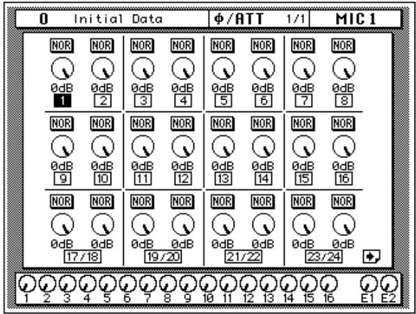 YAMAHA 02RV2 - Press the (Ø/ATT) button. - 1