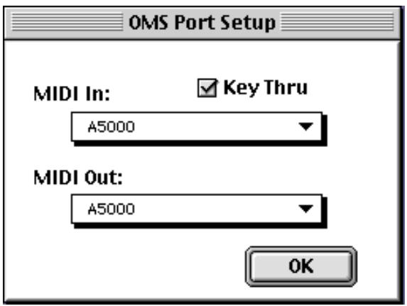 YAMAHA A5000 EDITOR - OMS Port Setup - 1