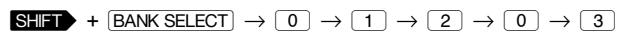 YAMAHA CBXK1XG - Setting a Specific Value for a Function (MSB, LSB) - 1