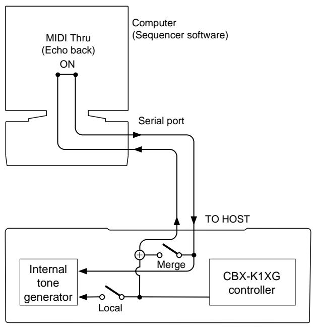YAMAHA CBXK1XG - Serial Port — TO HOST Terminal - 1