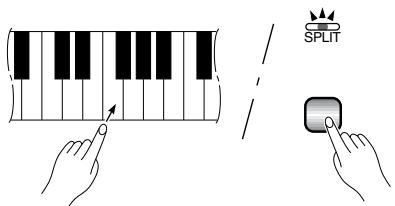 YAMAHA CLP-950 - - [REVERB] in the Split Mode - 1