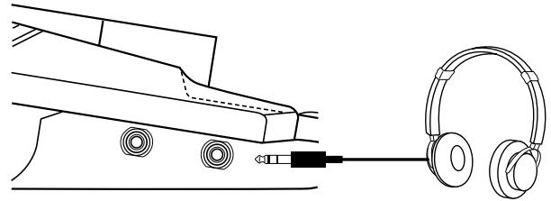 YAMAHA DD50 - When Using Headphones (About the PHONES/AUX OUT Jack) - 1