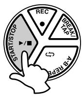 YAMAHA DD55C - Set the "B" (end repeat) point. - 2
