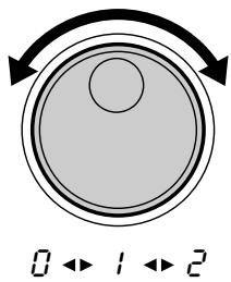 YAMAHA DD55C - Display the current pad sensitivity setting. - 2
