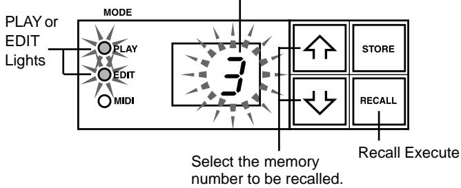 YAMAHA DG1000 - Recall Memory (Recall) - 1