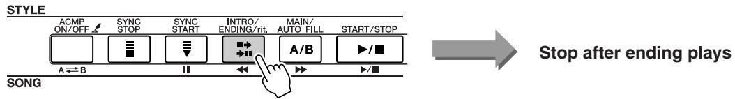 YAMAHA DGX-205 - - Play the Ending and Stop - 1