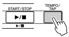 YAMAHA DGX-205 - Change the Song Tempo - 1