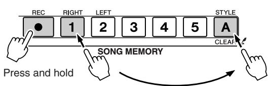 YAMAHA DGX-205 - Record a Melody Track and the Accompaniment Track Together - 1