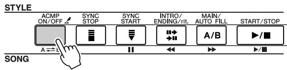 YAMAHA DGX-205 - Play a Style With Chords but No Rhythm (Stop Accompaniment) - 1
