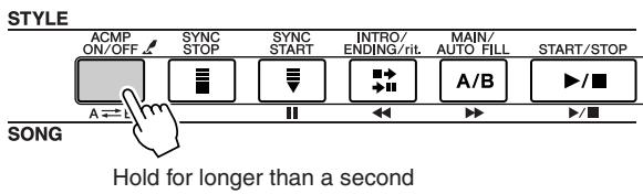 YAMAHA DGX-205 - Setting the Split Point - 1
