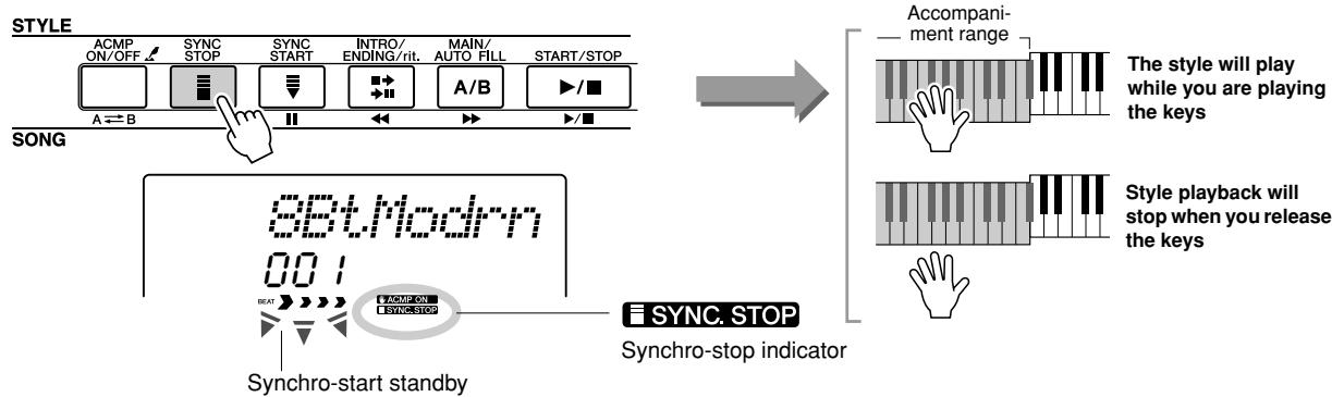 YAMAHA DGX-205 - Synchro Stop - 1