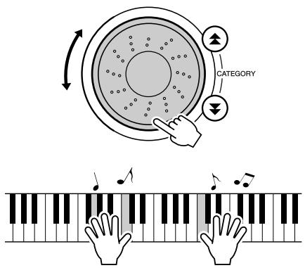 YAMAHA DGX-205 - One Touch Setting - 5