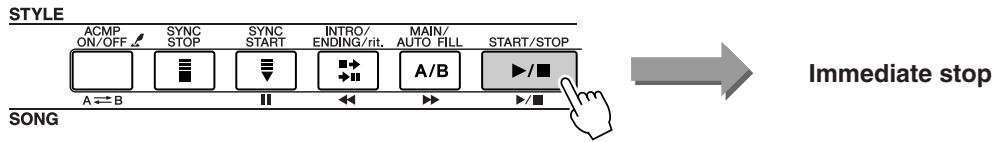 YAMAHA DGX-205 - Immediate Stop - 1