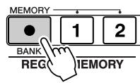 YAMAHA DGX-205 - Saving to the Registration Memory - 1