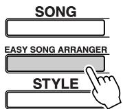 YAMAHA DGX-205 - Press the [EASY SONG ARRANGER] button. - 1