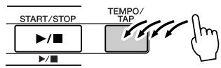 YAMAHA DGX-205 - Change the Song Tempo - 3