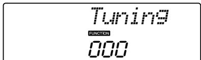 YAMAHA DGX-220 - Use the CATEGORY [▲] and [▼] buttons to select the Tuning item. - 1