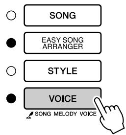 YAMAHA DGX-220 - Select a voice you want to play as a song melody. - 1