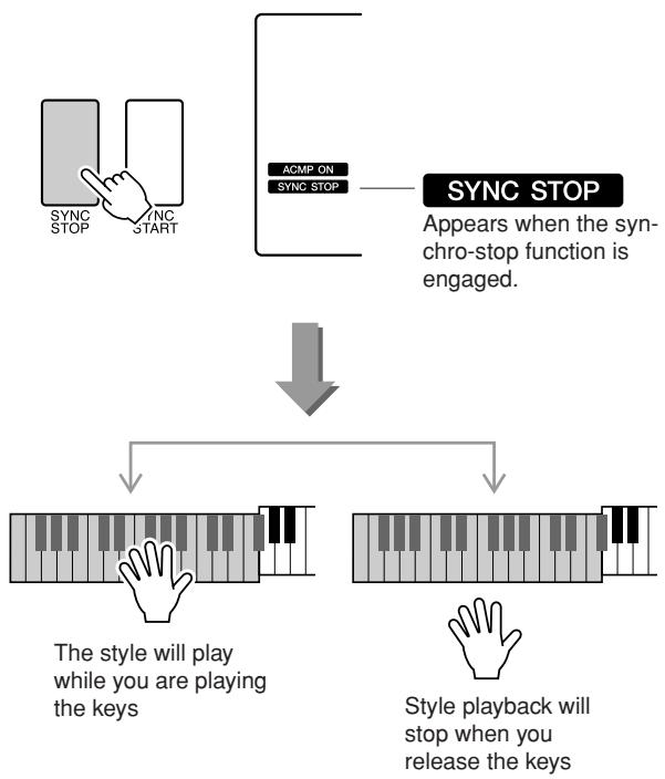 YAMAHA DGX-220 - Synchro Stop - 1