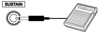 YAMAHA DGX-220 - Connecting a Footswitch (SUSTAIN Jack) - 1