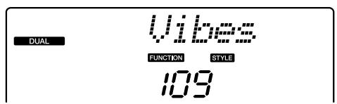 YAMAHA DGX-220 - Select the desired dual voice. Watch the displayed dual voice and r - 2
