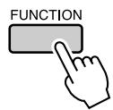 YAMAHA DGX-220 - Press the [FUNCTION] button. - 1