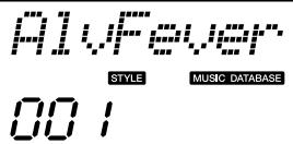 YAMAHA DGX-220 - Press the [MUSIC DATABASE] button. - 2