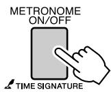 YAMAHA DGX-220 - Start the metronome. - 1