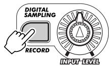YAMAHA DJX - Enter the Sampling mode. - 1
