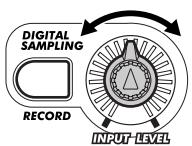 YAMAHA DJX - Set the sampling level. - 1