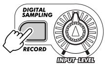YAMAHA DJX - Exit from the Sampling mode. - 1