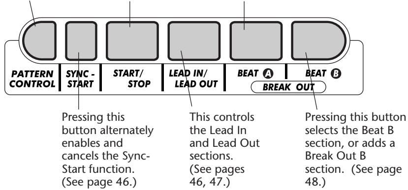YAMAHA DJX - PATTERN CONTROLS - 1