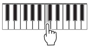 YAMAHA DJX - Press a key on the keyboard. - 1