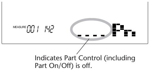 YAMAHA DJX - Press the appropriate keys to mute and un-mute the desired Parts. - 2