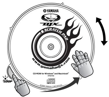 YAMAHA DJXIIB - Triggering drum loops from the Scratch Pad - 2