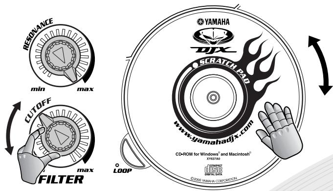YAMAHA DJXIIB - Wah-wah scratching - 2
