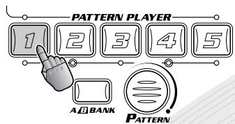 YAMAHA DJXIIB - Press Pattern button 1. - 1