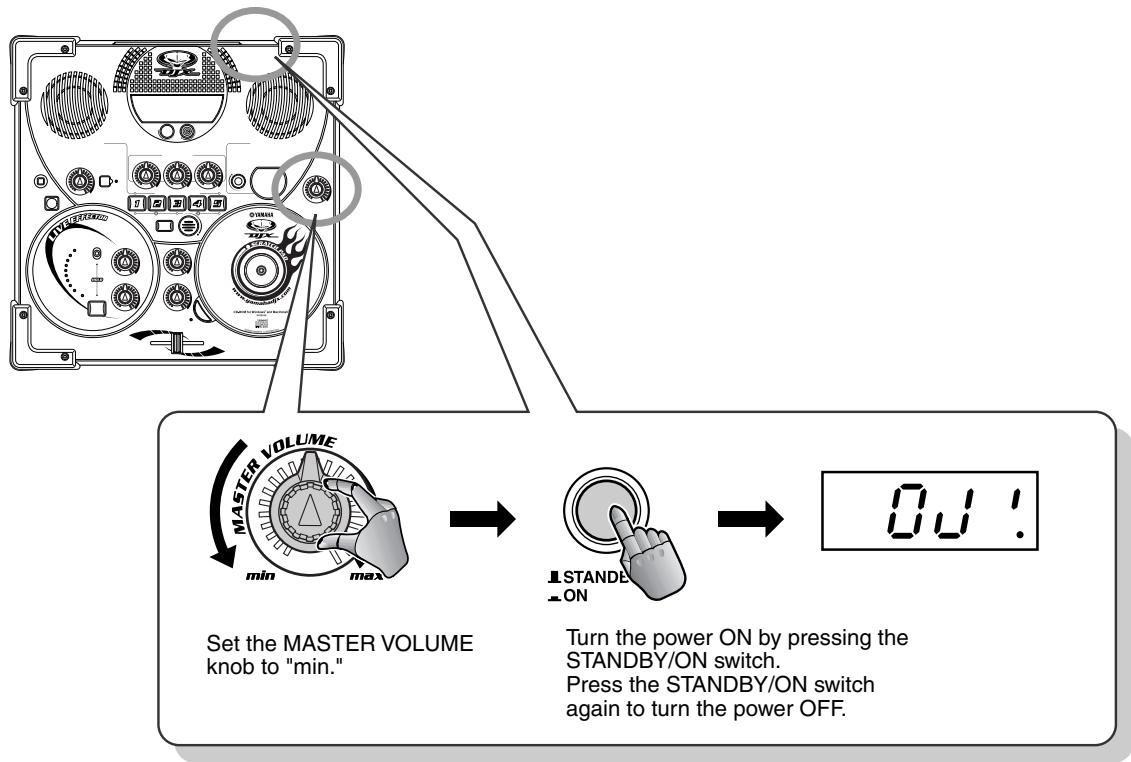 YAMAHA DJXIIB - Switching On the Power - 1
