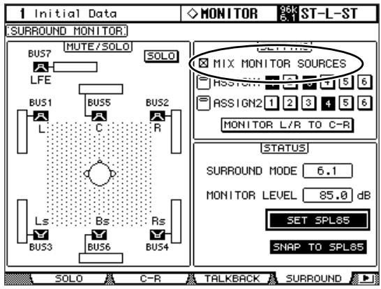 YAMAHA DM2000V22ADD - MIX MONITOR SOURCES parameter added to Surround Monitor (page 160) - 2