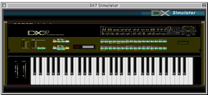 YAMAHA DX200EDITOR - DX7 Simulator Panel Window - 1
