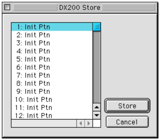 YAMAHA DX200EDITOR - Select "DX200 Store." - 1