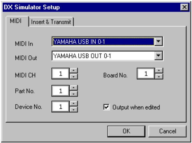YAMAHA DXSIMULATOR - DX Simulator Setup - 1