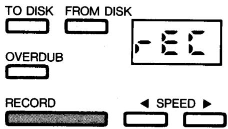 YAMAHA EMQ1 - Press the RECORD button. - 1