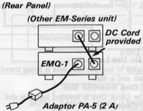 YAMAHA EMQ1 - Using EMQ-1 concurrently with another EM-Series unit - 1