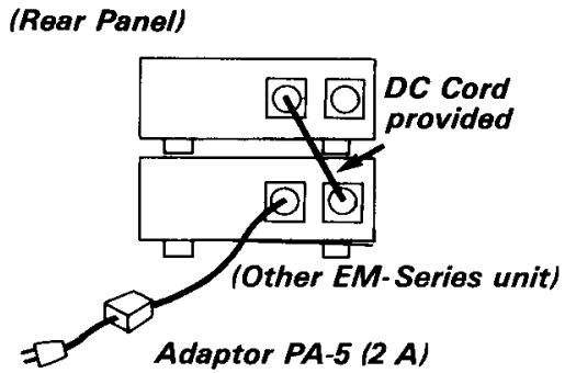 YAMAHA EMT10 - Using EMT-10 concurrently with another EM-Series unit - 1