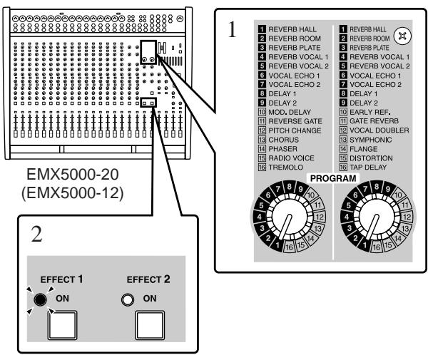 YAMAHA EMX5000 - STEP 4 Applying built-in effects - 1