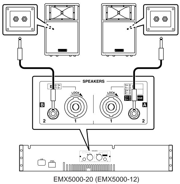 YAMAHA EMX5000 - Connecting speakers - 1
